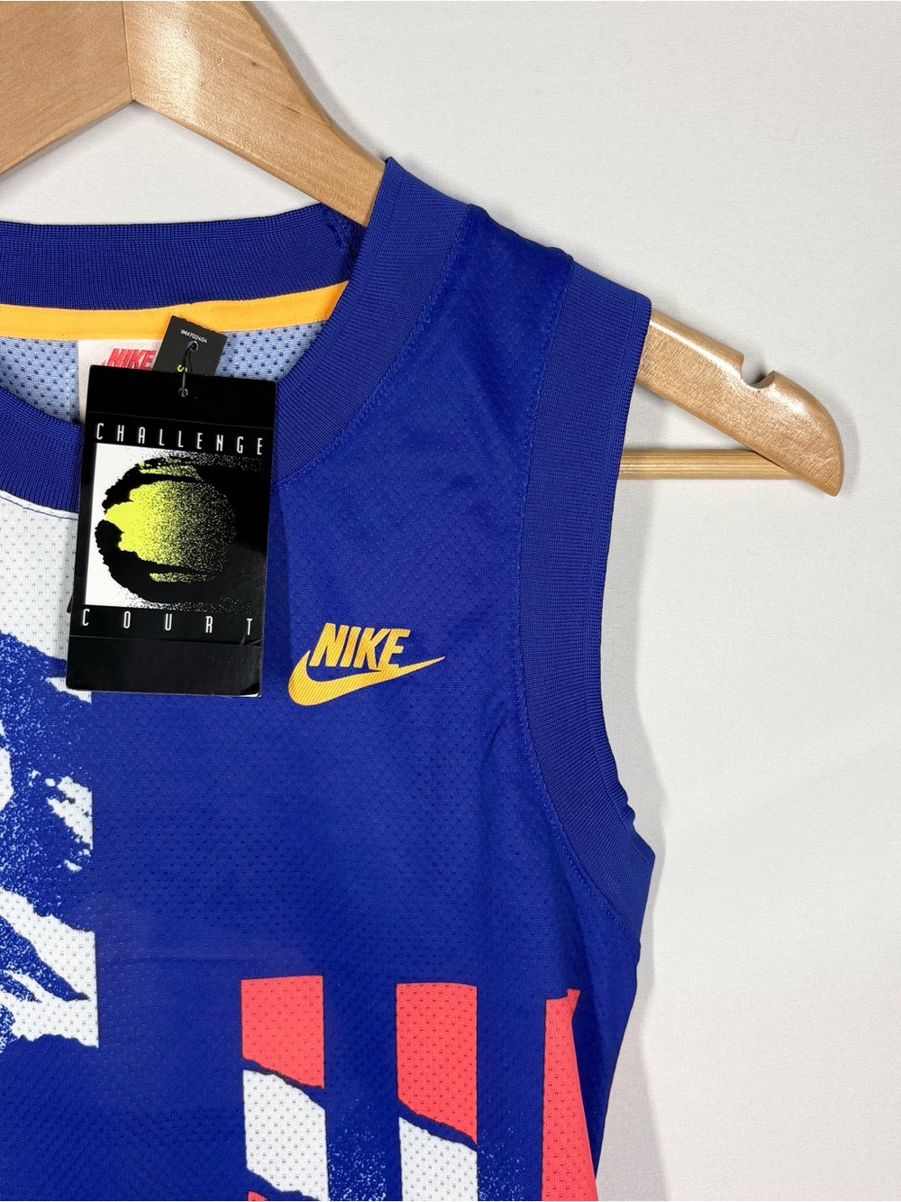 NWT Rare Nike Retro Women’s Blue Tennis Tank. XS - Picture 2 of 9
